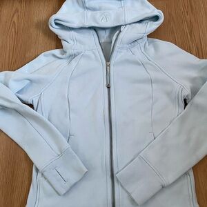 NWOT lululemon full zip scuba in Powder Blue